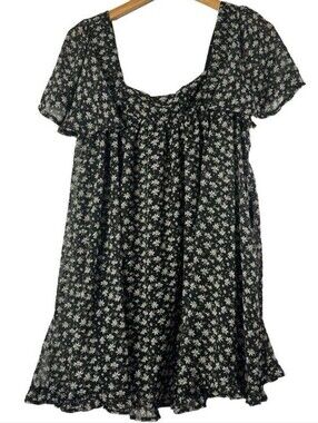 Hudson Gray Black Floral Dress